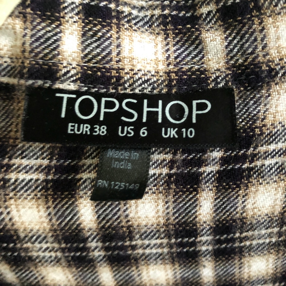 TOPSHOP flannel button up - Picture 2 of 6